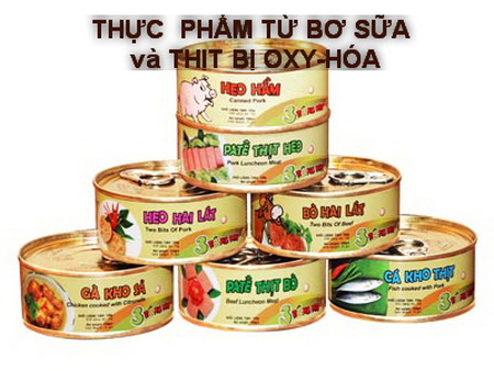 Tìm hiểu về thịt, sữa, bột sữa bị oxy-hóa