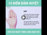Day ấn 14 huyệt đạo trên bàn tay chữa khỏi bách bệnh